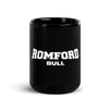 Romford Bull Classic Black Glossy Mug